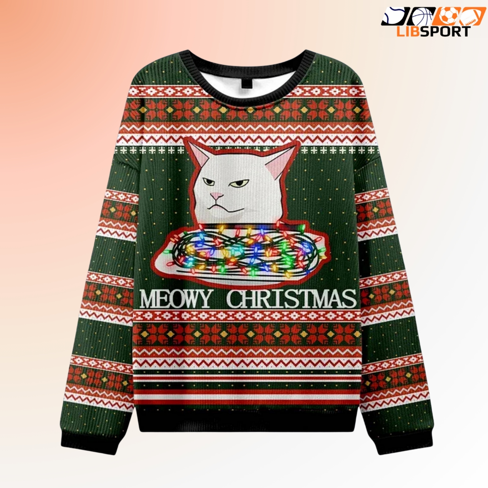 Woman Yelling At A Cat Sweater, Smudge Lord Funny Xmas Sweatshirt, Cat Lover Holiday Gift